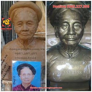 Đúc tượng chân dung bằng đồng-Tượng truyền thần