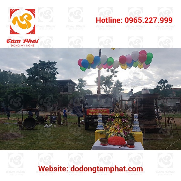 lễ đúc đại hồng chung chùa Phổ Nghiêm Nghi Lộc Nghệ An