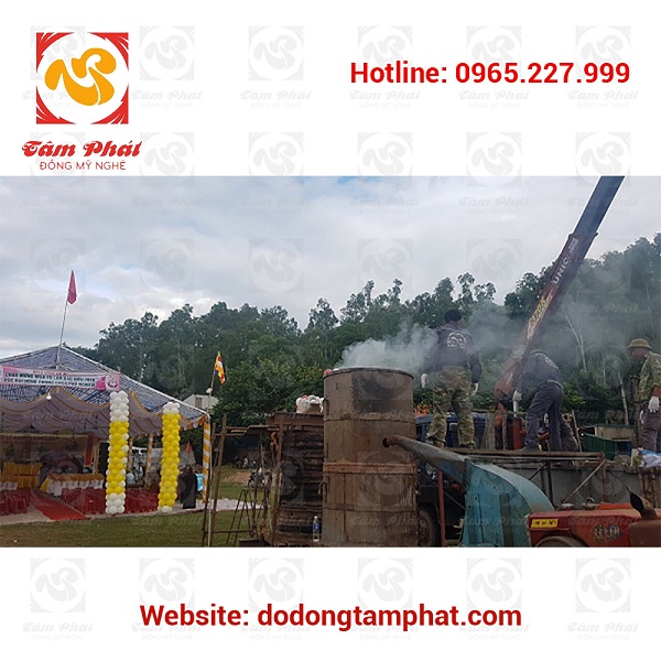 lễ đúc đại hồng chung chùa Phổ Nghiêm Nghi Lộc Nghệ An