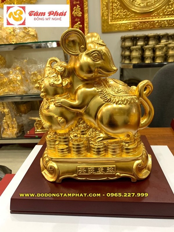 Những mẫu chuột vàng phong thủy ấn tượng, ý nghĩa cho năm Canh Tý 2020