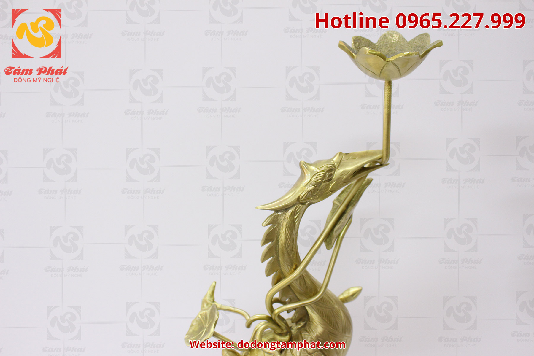 Hạc thờ bằng đồng cát tút