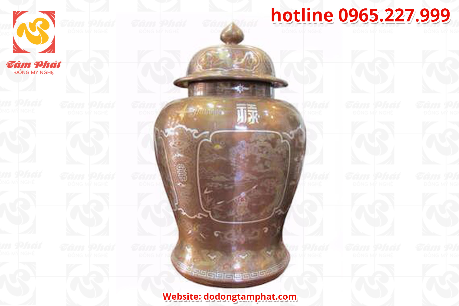 Chóe đồng khảm ngũ sắc tuyệt đẹp