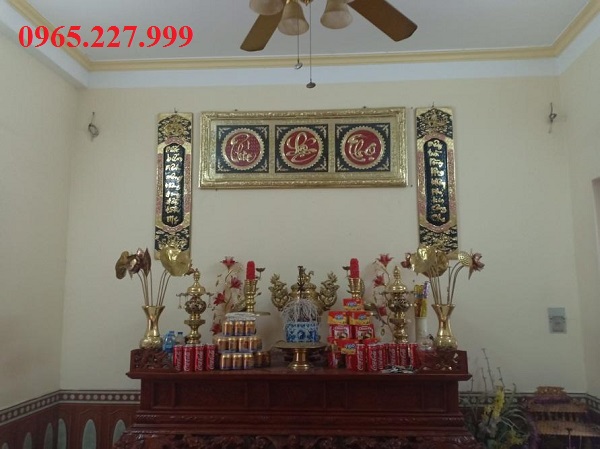 Hoành phi câu đối bằng đồng ý nghĩa, đại tự Phúc Lộc Thọ