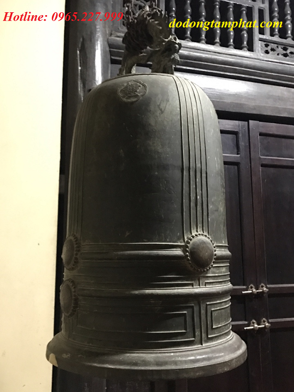 Đúc chuông chùa nặng 200kg, âm thanh trong và vang xa