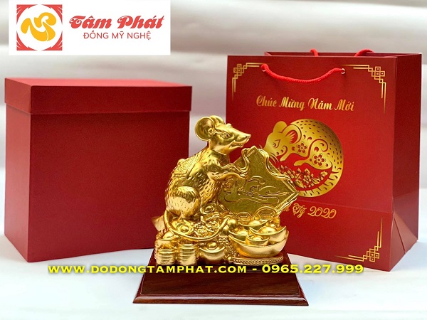 Quà tặng chuột vàng cho năm mới Canh Tý 2020