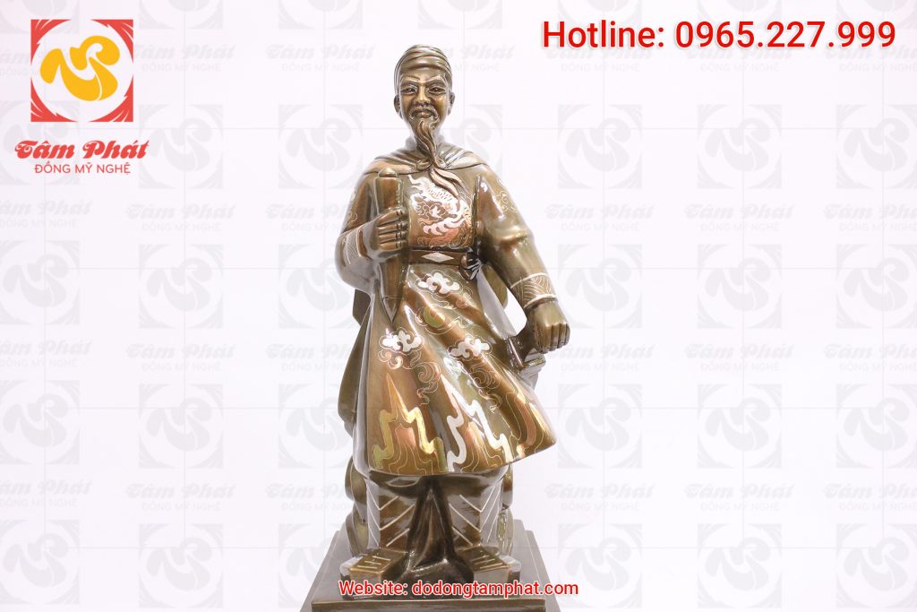 Tượng đồng Trần Quốc Tuấn cao 60 cm