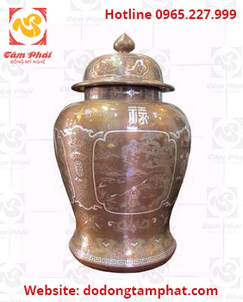 Chóe đồng khảm ngũ sắc tuyệt đẹp