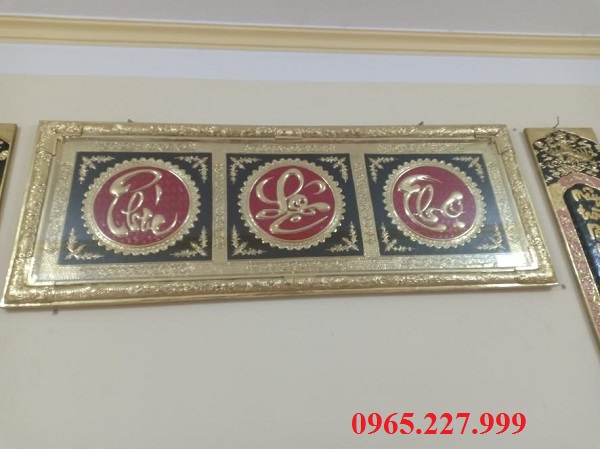 Hoành phi câu đối bằng đồng ý nghĩa, đại tự Phúc Lộc Thọ