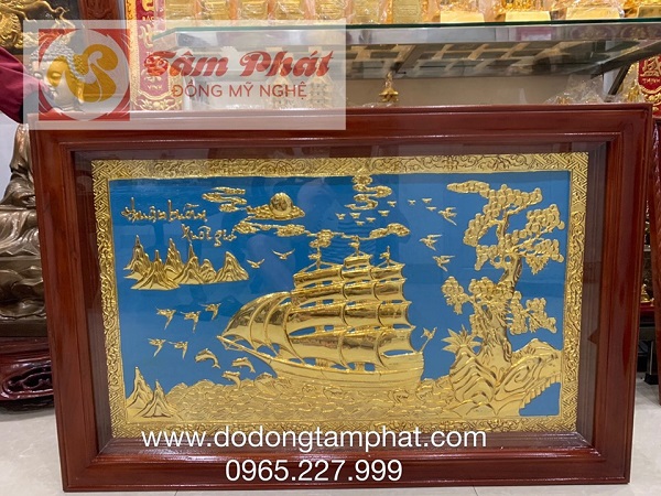 tranh-phong-thuy-thuan-buom-xuoi-gio-bang-dong-thep-vang-4