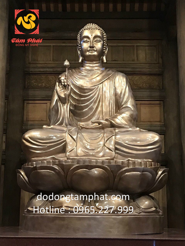 Đúc tượng Phật bằng đồng kích thước lớn phục vụ nhà chùa trên toàn quốc