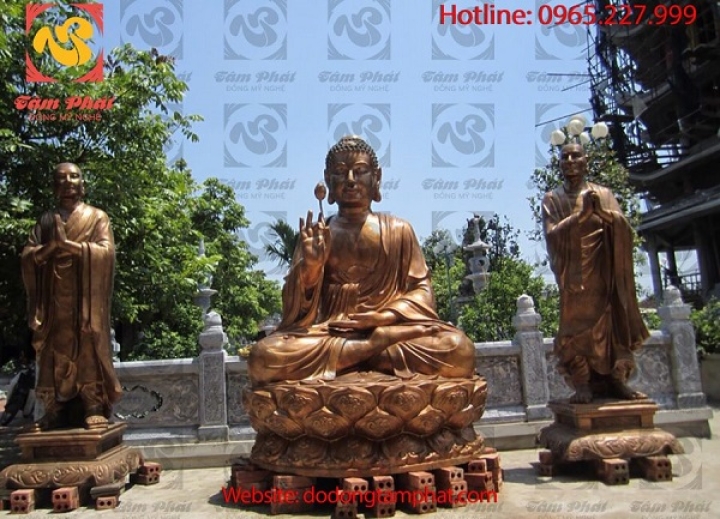 Tượng Phật Thích Ca bằng đồng - Toả ánh hào quang của Phật pháp nhiệm màu