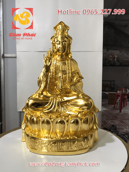 Tượng đồng Quan Thế Âm Bồ Tát – tinh tế, linh thiêng tại Tâm Phát