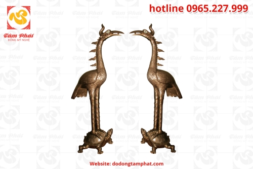 Hạc đồng mộc ngậm ngọc cao 1,5 m