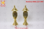 Đôi đèn thờ bằng đồng vàng