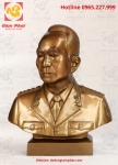 Tượng đồng đại tướng Võ Nguyên Giáp bán thân cao 42 cm