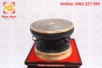 Trống đồng đường kính 60 cm đúc tinh xảo