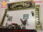 Đại tự câu đối bằng đồng thiếp vàng 9999