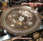 Mâm bồng khảm tam khí cao cấp