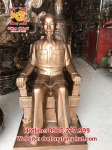 Tượng Bác Hồ ngồi ghế cao 90cm trang nghiêm