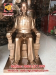 Tượng Bác Hồ ngồi ghế cao 90cm trang nghiêm