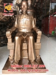 Tượng Bác Hồ ngồi ghế cao 90cm trang nghiêm