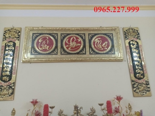 Hoành phi câu đối bằng đồng ý nghĩa, đại tự Phúc Lộc Thọ