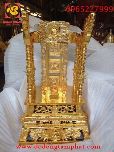 Ngai thờ bằng đồng mạ vàng cao 81cm đẹp xuất sắc