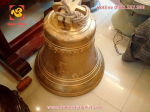 Đúc chuông đồng vàng nặng 100kg sản phẩm đúc sẵn có tại xưởng