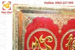 Tranh chữ bằng đồng Tâm Đức Phúc Lộc thiết kế tinh xảo