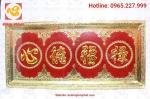 Tranh chữ bằng đồng Tâm Đức Phúc Lộc thiết kế tinh xảo