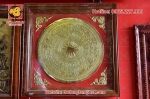 Tranh mặt trống đồng loại nhỏ, khung gỗ kính sang trọng