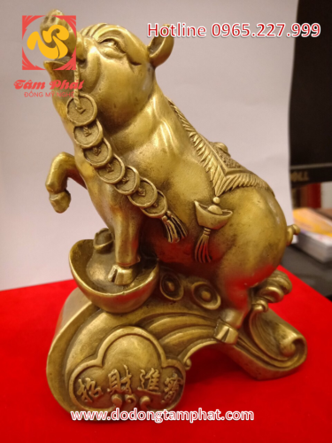 Tượng heo Chiêu Tài Tấn Bảo bằng đồng, hình thức đa dạng