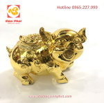 Tượng heo vàng 1 cặp đa phúc, đa lộc