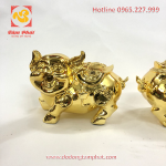Tượng heo vàng 1 cặp đa phúc, đa lộc