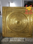 Tranh trống đồng Đông Sơn mạ vàng kích thước 1m55*1m55 cho khách Sơn La
