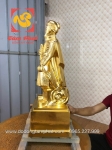 Tượng Đức Thánh Trần Hưng Đạo dát vàng 9999