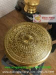 Quả trống đồng thếp vàng 9999 tinh xảo phong cách truyền thống