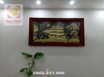 Tranh Thuận Buồm Xuôi Gió đồng vàng lắp đặt tại nhà khách