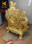 Ghế gỗ hương đỏ dát vàng 9999 đẹp sang trọng, tinh xảo