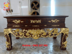 Dát vàng 9999 bàn thờ gỗ gụ kích thước 1m97x97cm