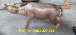 Tượng trâu đồng phong thuỷ kích thước 45x23cm mạ vàng 24k
