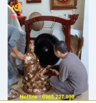 Tượng Phật Quan Thế Âm Bồ Tát bằng đồng đỏ cao 90cm