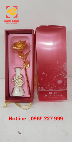 Hoa đồng mạ vàng 24k đẹp tinh xảo - món quà ý nghĩa nhất