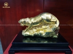 Một số mẫu tượng Hổ phong thủy độc đáo bằng đồng mạ vàng 24k