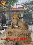 Cặp tượng Kỳ Lân bằng đồng đặt cổng cao 88cm nặng 260kg