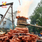 Đúc Đại Hồng Chung bằng đồng đỏ thiếc sao vàng giả cổ kích thước lớn