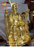Tượng Trần Quốc Tuấn bằng đồng ngồi ngai đẹp thiêng liêng