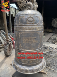 Đúc chuông đồng Đại Hồng Chung 300kg chùa Thiên Linh đẹp cổ kính